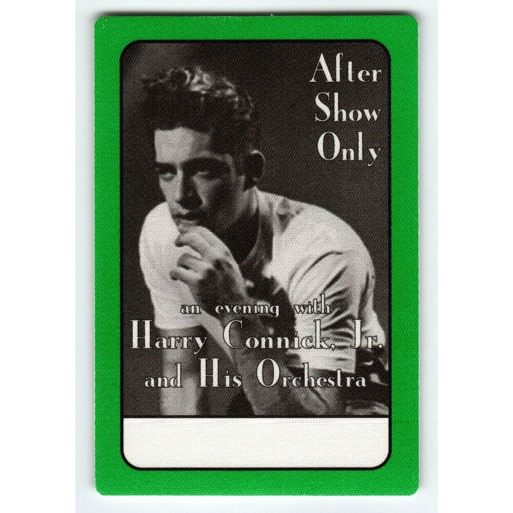 Harry Connick Jr Vintage Backstage Pass Original 1992 Concert Music Tour Fabric